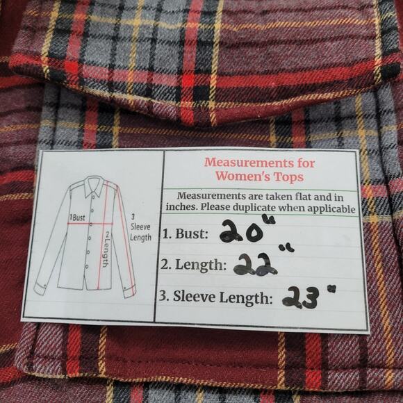 Noble Outfitters Womens Plaid Sherpa Collared Flannel Jacket Size M Cabin Core - Picture 10 of 10